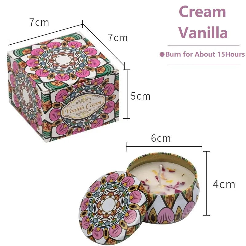 Vintage Scented Soy Candles - Floral Fragrance Gift Set
