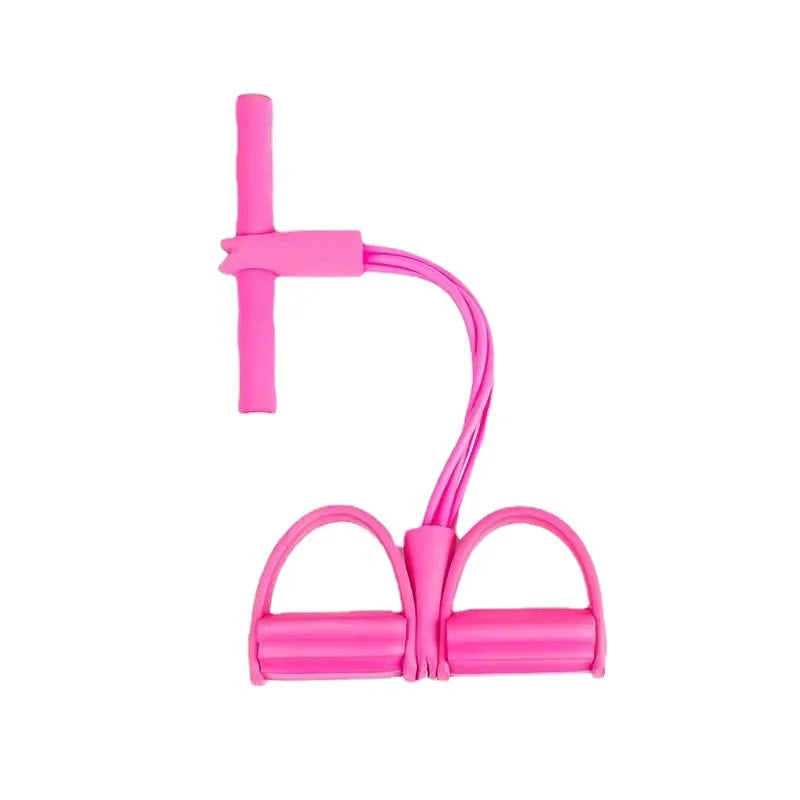 Resistance Bands 4 Tube Latex Pedal Exerciser for Fitness