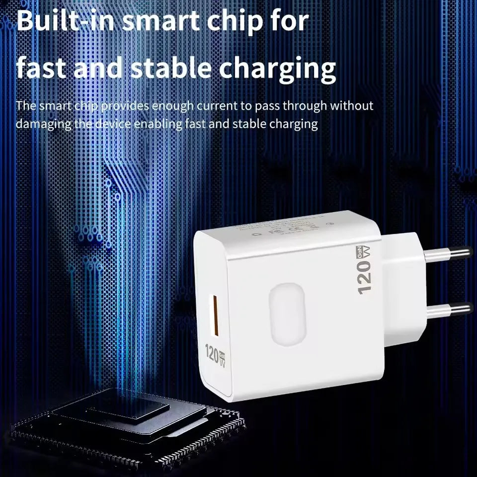 Xiaomi 120W GaN Fast Charger USB Quick Charge 3.0 Adapter