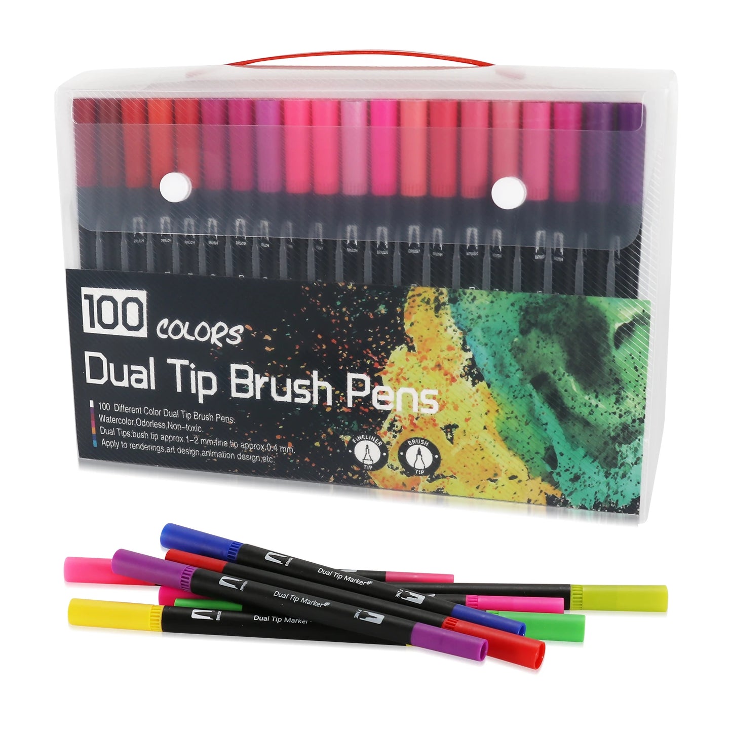 Watercolor Art Markers: 12/48/72/132 Colors Dual Tip Pens