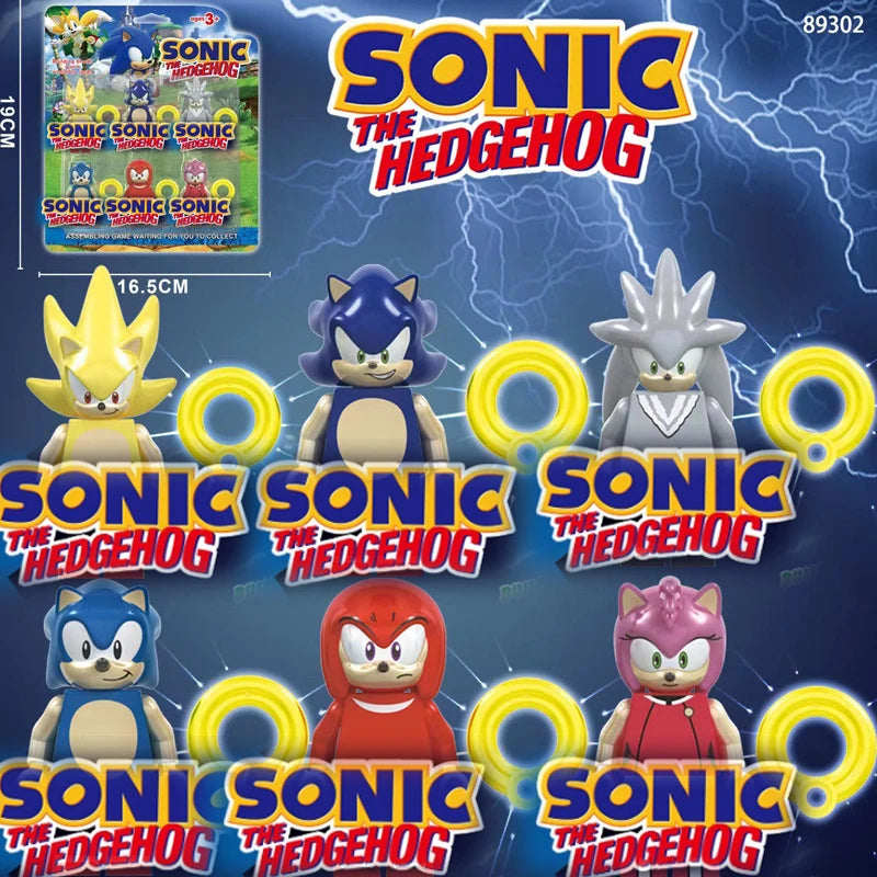 Cartoon Mario Building Blocks - Sonic Toy Bricks for Kids