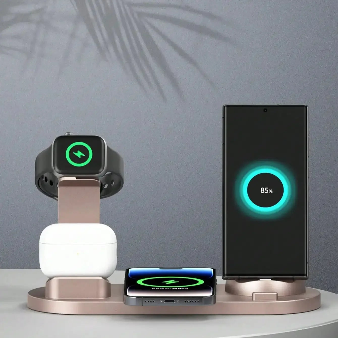 100W 6-in-1 Wireless Charger for iPhone, Apple Watch, AirPods