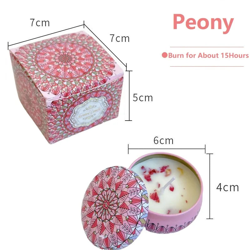 Vintage Scented Soy Candles - Floral Fragrance Gift Set