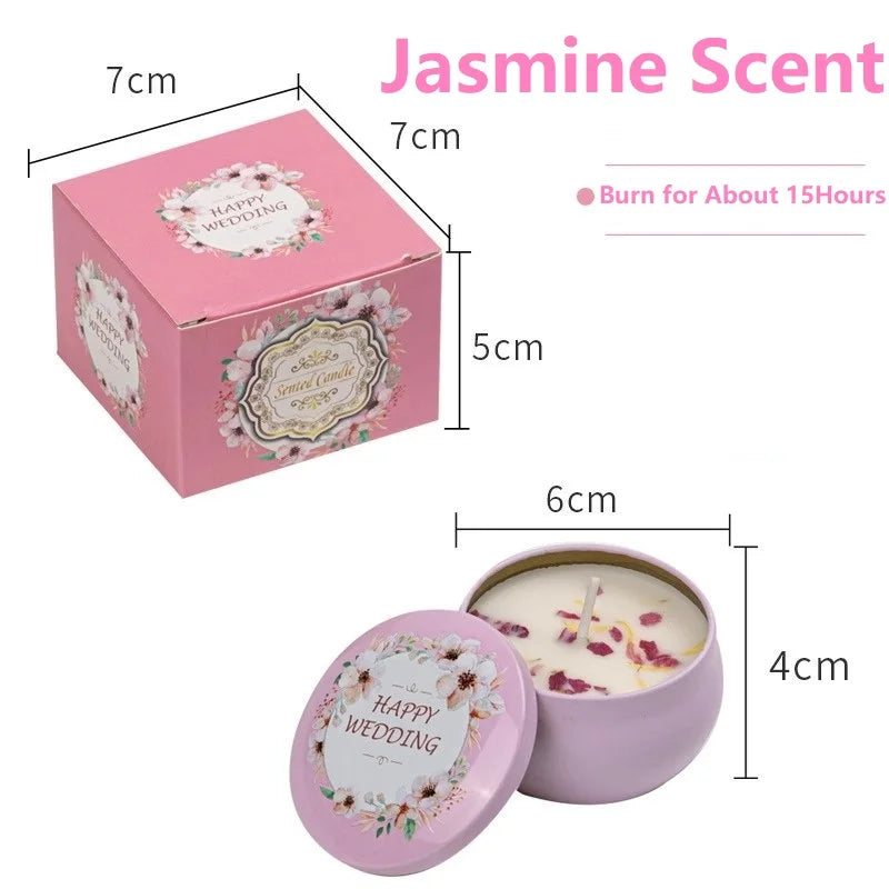 Vintage Scented Soy Candles - Floral Fragrance Gift Set