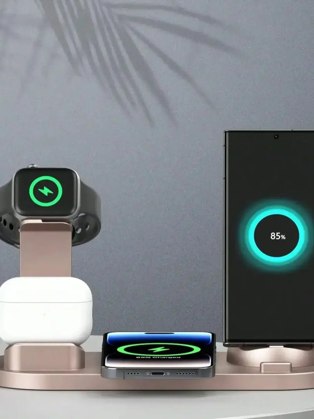 100W 6-in-1 Wireless Charger for iPhone, Apple Watch, AirPods