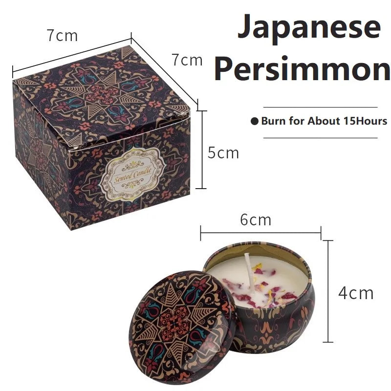 Vintage Scented Soy Candles - Floral Fragrance Gift Set