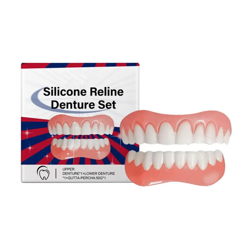 Solid Denture Adhesive: Fill Gaps, 30ml Reusable Solution