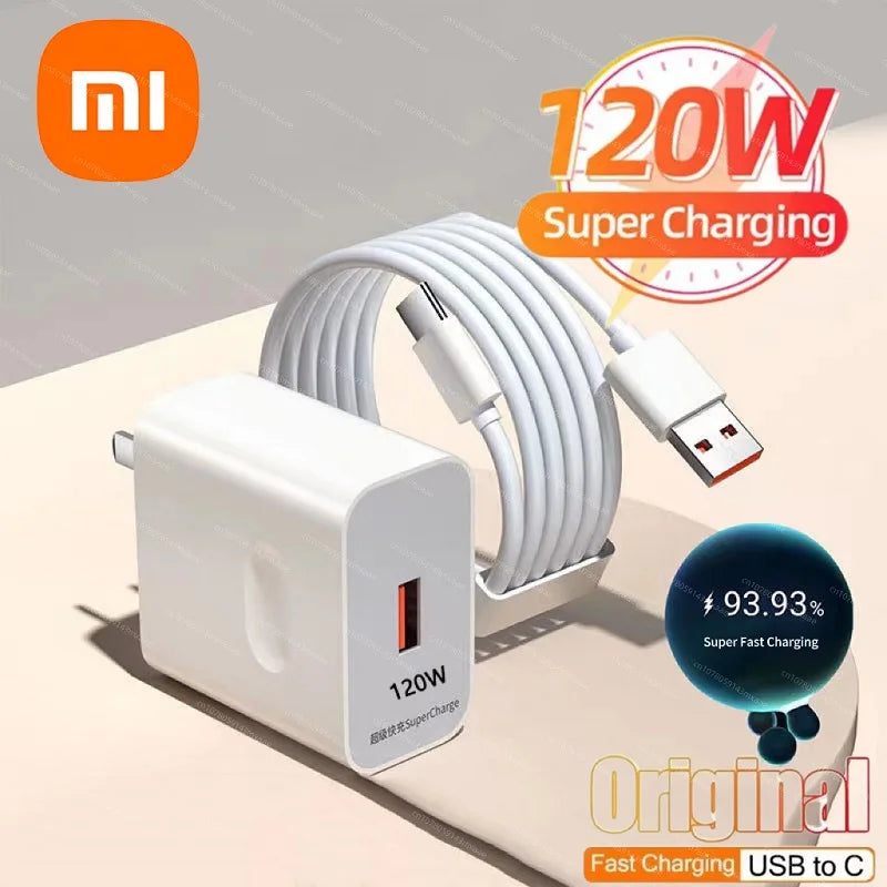 Xiaomi 120W GaN Fast Charger USB Quick Charge 3.0 Adapter