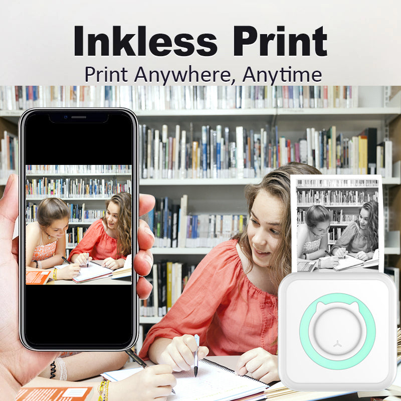Portable Mini Thermal Printer BT 203dpi Photo Label