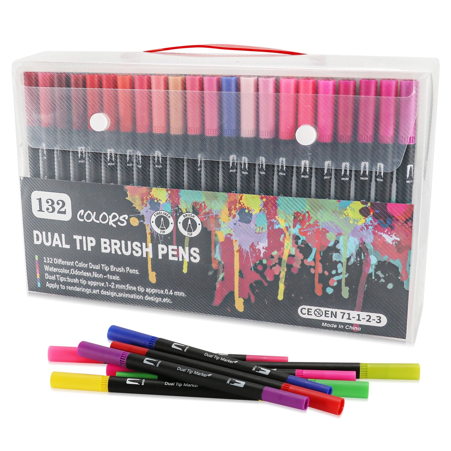 Watercolor Art Markers: 12/48/72/132 Colors Dual Tip Pens