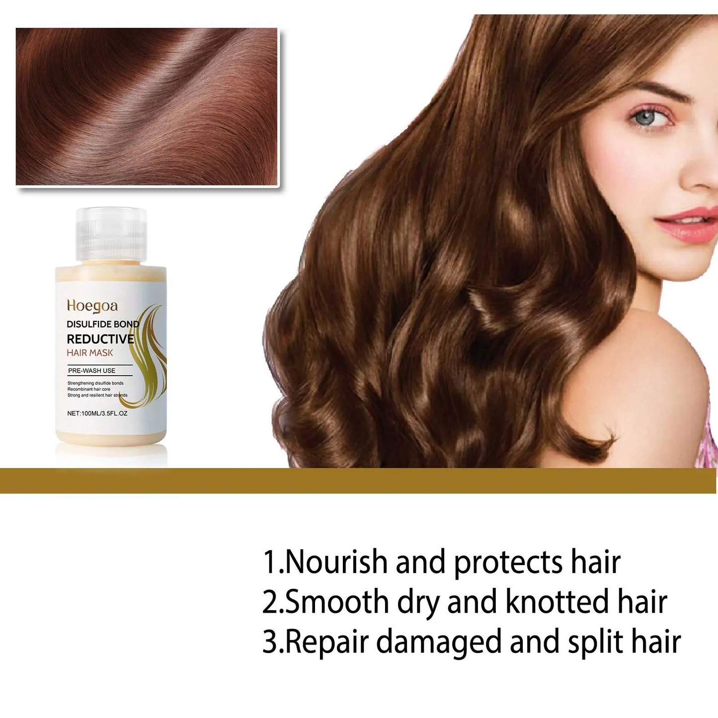 Keratin Hair Mask: 5 Sec Repair for Frizzy, Shiny Hair