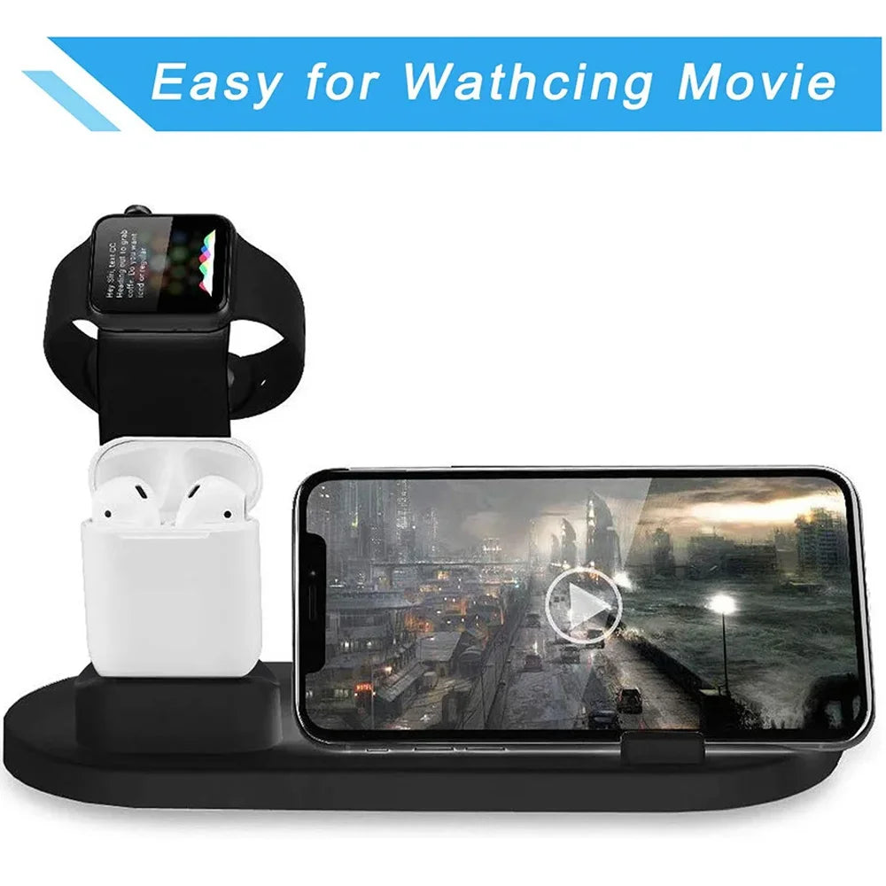 5-in-1 Wireless Charger for iPhone, Watch & AirPods Fast Dock