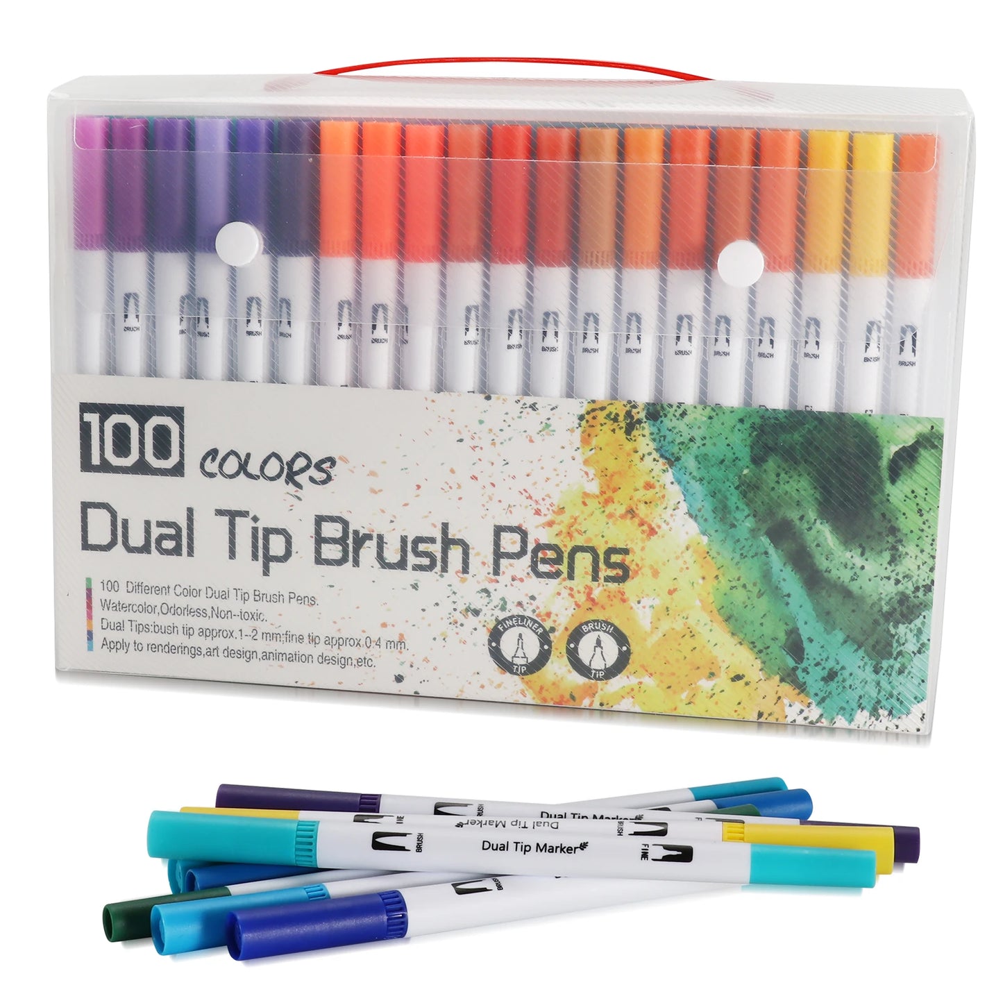 Watercolor Art Markers: 12/48/72/132 Colors Dual Tip Pens