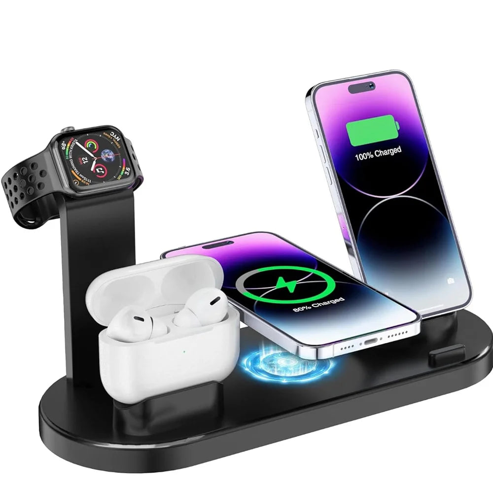 5-in-1 Wireless Charger for iPhone, Watch & AirPods Fast Dock
