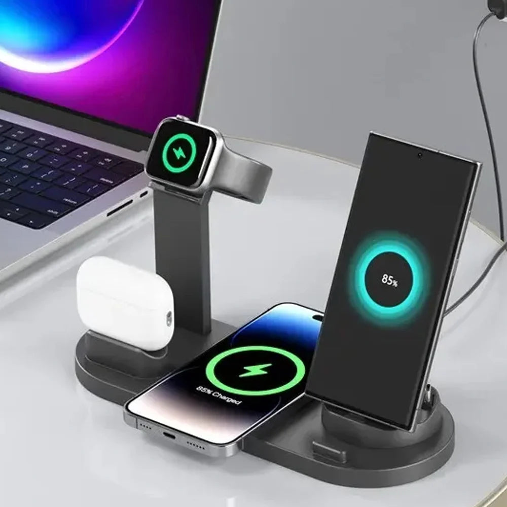 5-in-1 Wireless Charger for iPhone, Watch & AirPods Fast Dock