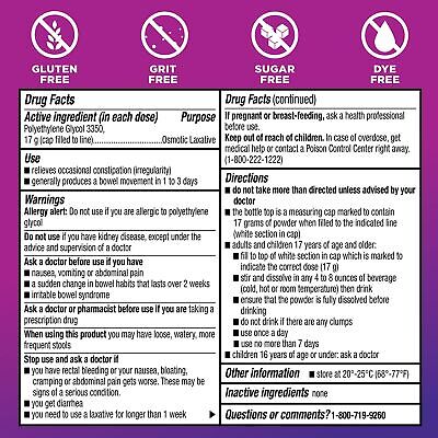 Leader ClearLax Laxative Powder 17.9 Ounce, 30 Doses (Pack of 3)