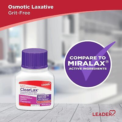Leader ClearLax Laxative Powder 17.9 Ounce, 30 Doses (Pack of 3)