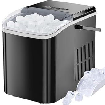 Icemaker Self-Cleaning Quiet Bullet Cubes, 2 Sizes
