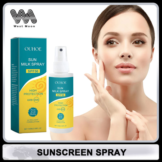 Anti UV Sunscreen Spray - Waterproof & Sweat Proof