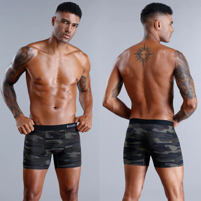 Men's Sexy Cotton Boxers - Fashion Underwear Shorts