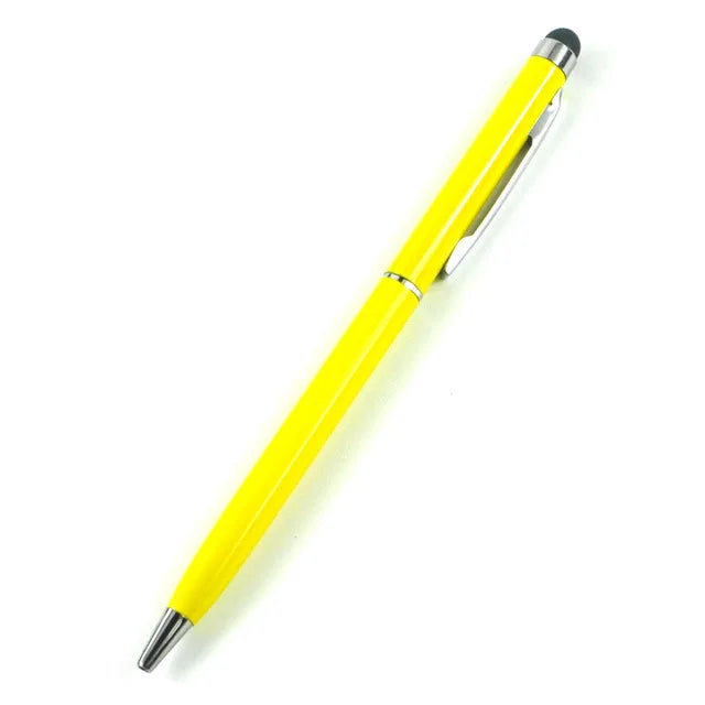 Mini Metal Stylus Pen: 2-in-1 Touch & Ballpoint for iPhone/iPad