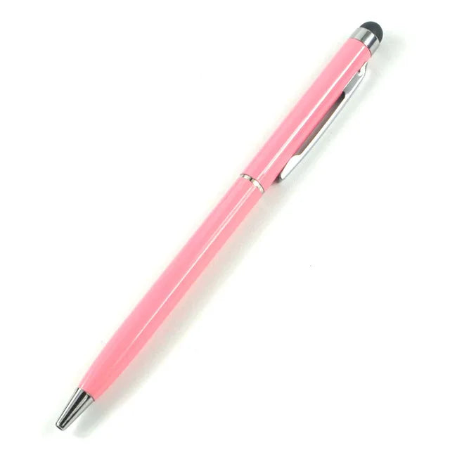 Mini Metal Stylus Pen: 2-in-1 Touch & Ballpoint for iPhone/iPad