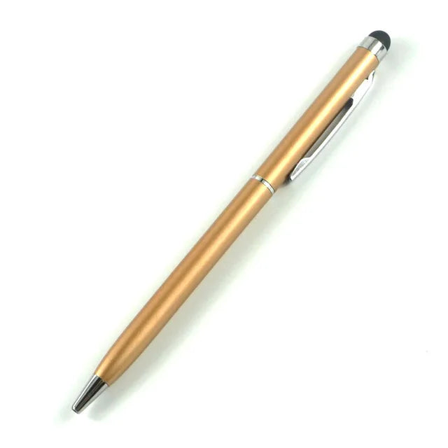 Mini Metal Stylus Pen: 2-in-1 Touch & Ballpoint for iPhone/iPad