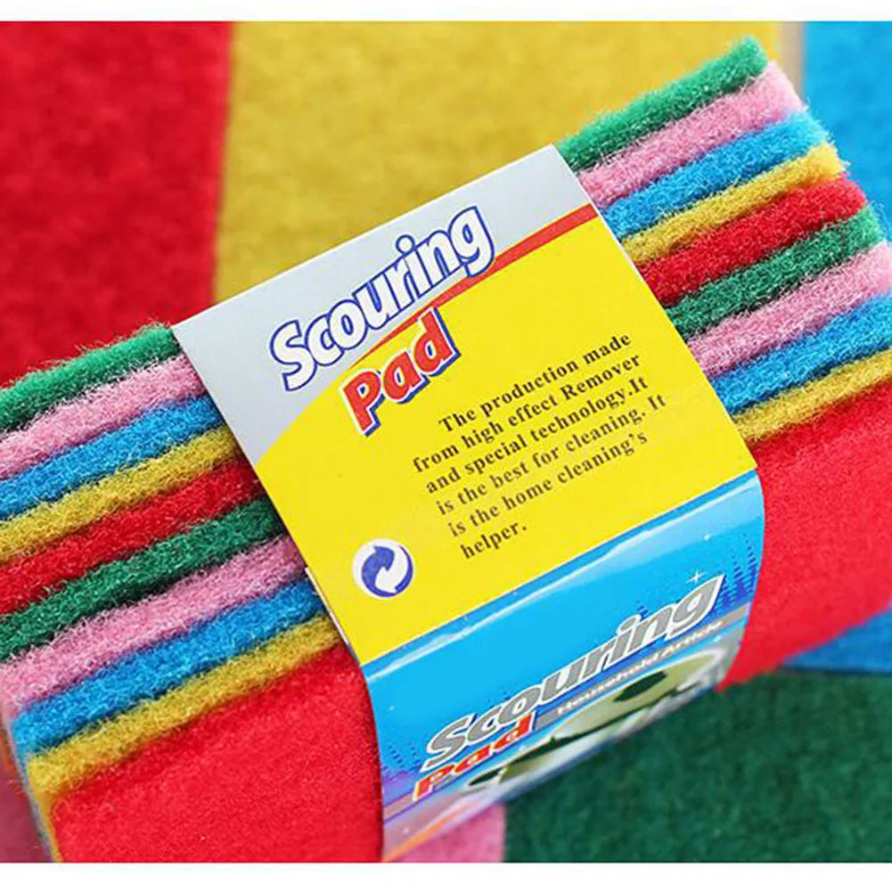 Scourer Dish Pads - 10pcs Strong Decontamination Rags
