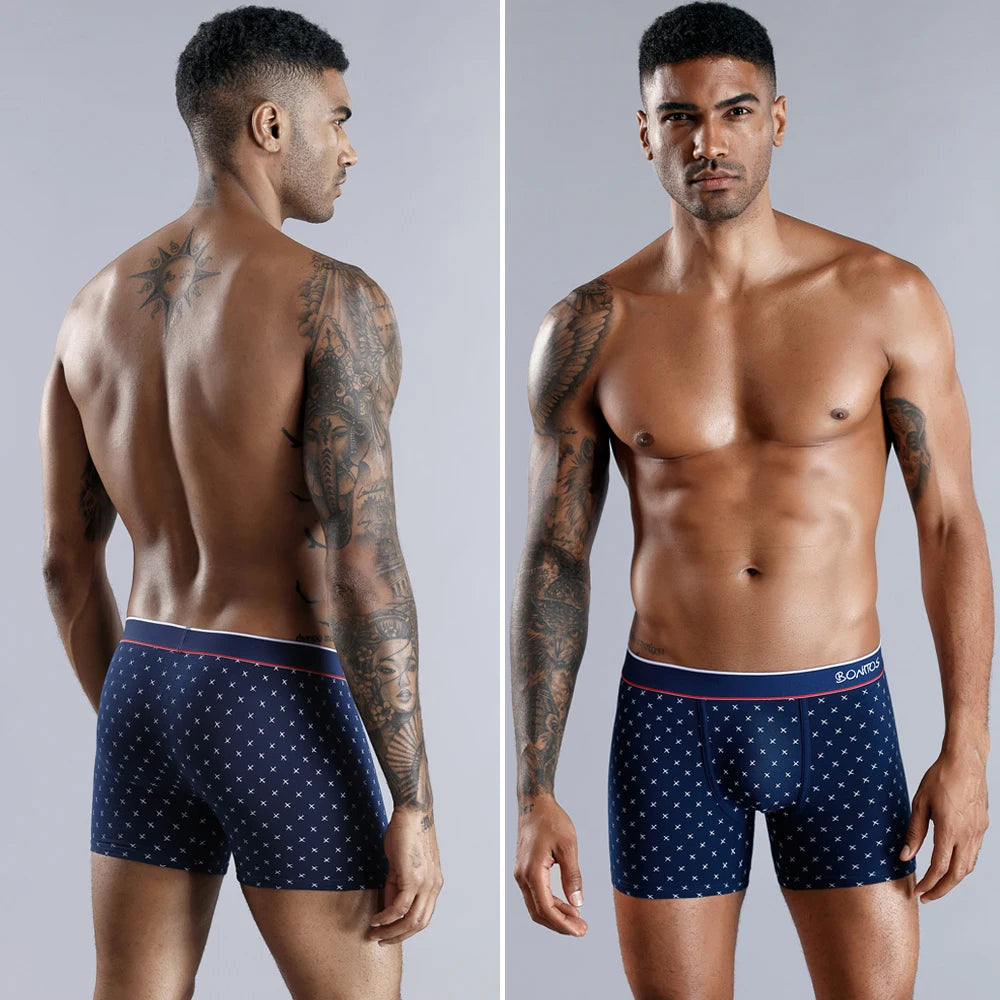 Men's Sexy Cotton Boxers - Fashion Underwear Shorts