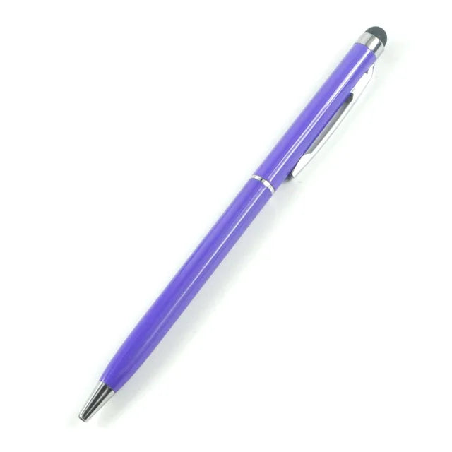 Mini Metal Stylus Pen: 2-in-1 Touch & Ballpoint for iPhone/iPad