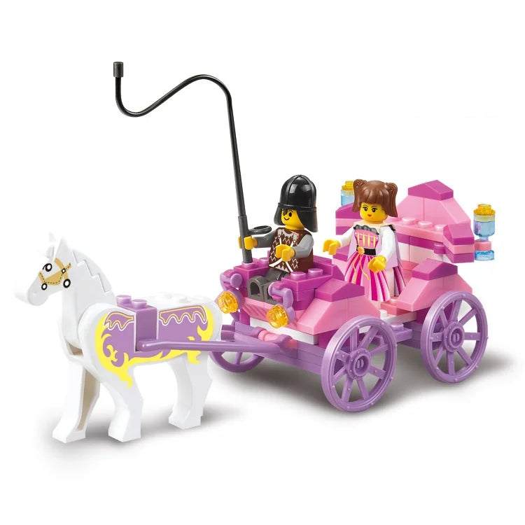 SLUBAN Girl Food Truck Building Blocks Toy Set