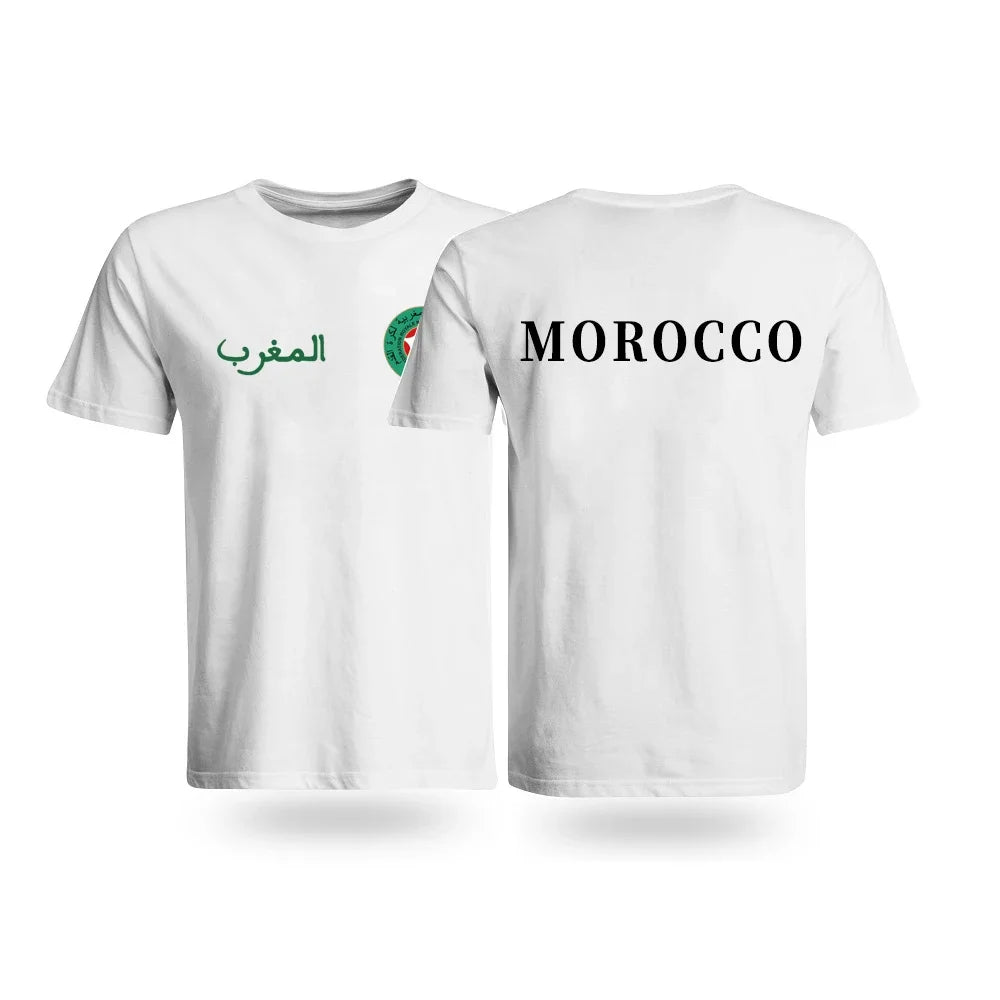 Moroccan Pride Retro Tee - Unisex Cotton T-Shirt