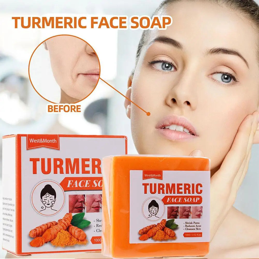 Turmeric Soap 1/3/5PCS: Repair & Moisturize Facial Cleanse