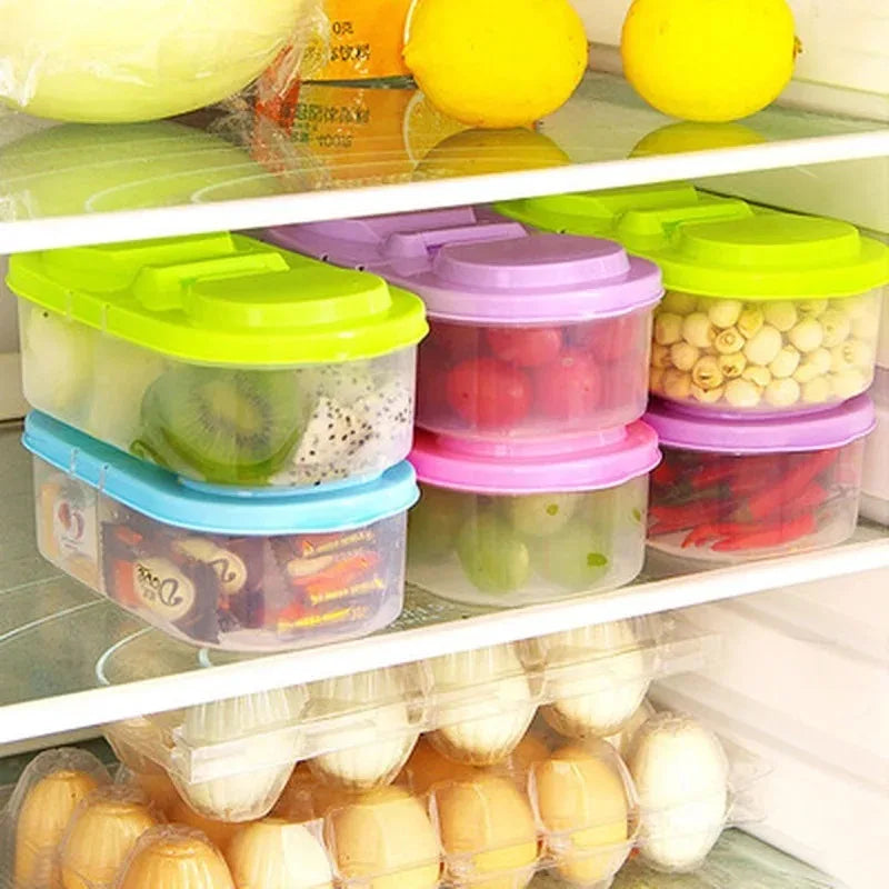  Healthy Plastic Food Container Portable Lunch Box Capacity Camping Picnic Food Fruit Container Storage Box for Kids Dinnerw
