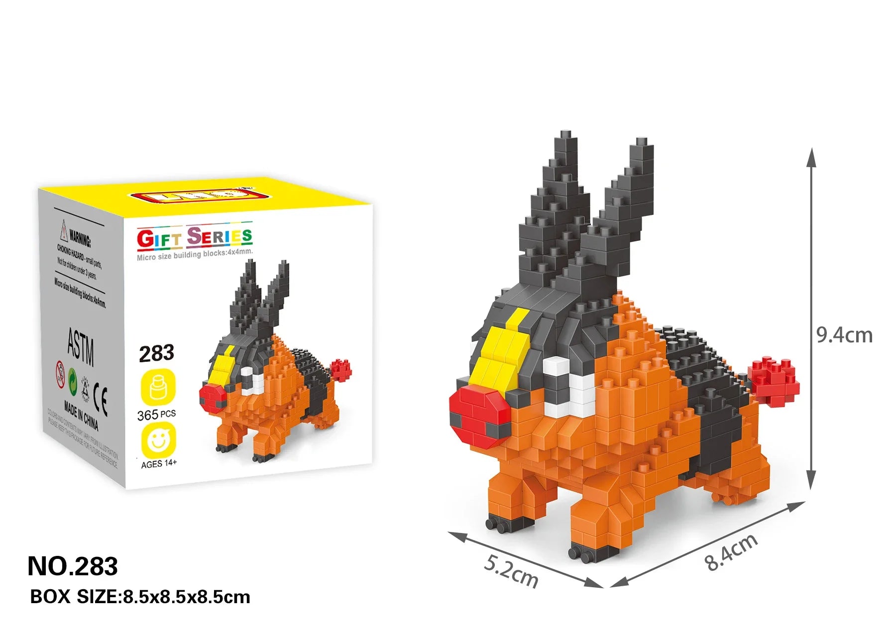 Pokemon Nanoblock Pikachu Set - 66pcs Educational Toy