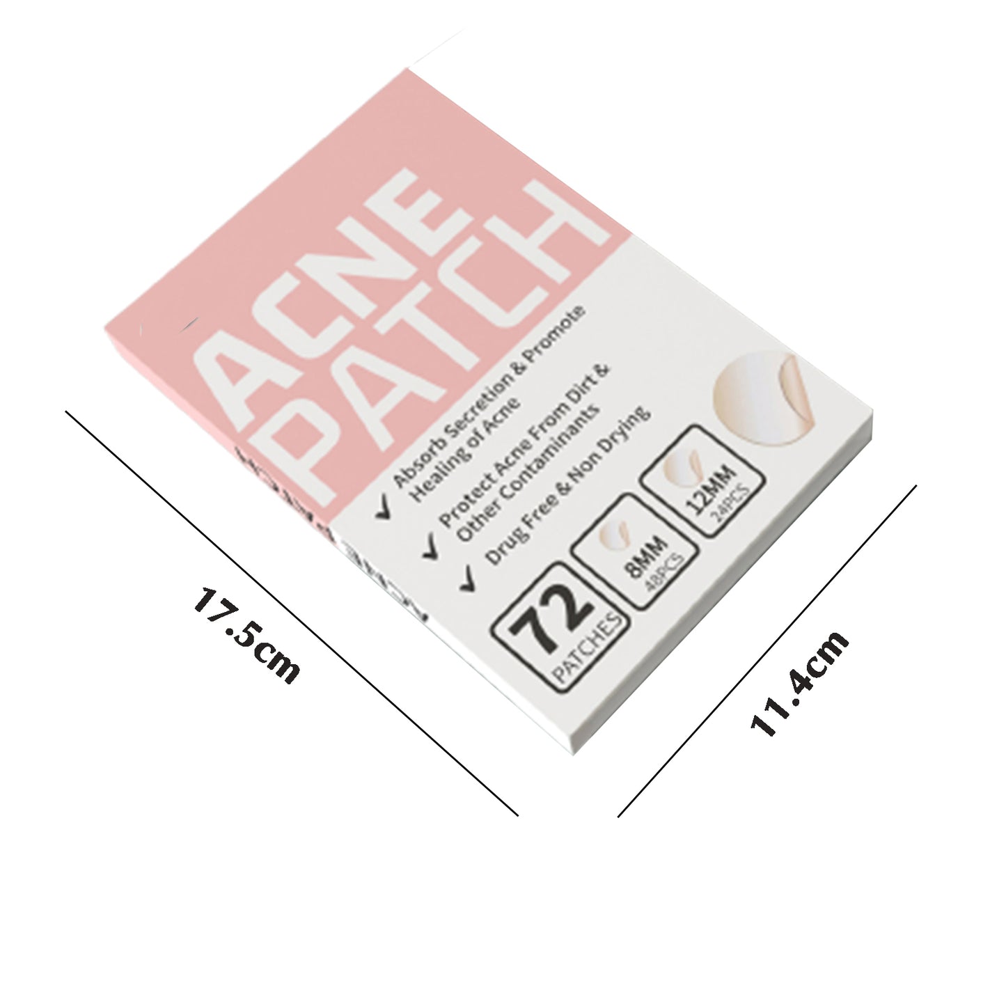 Acne Pimple Patches: 72pcs Transparent Spot Treatment