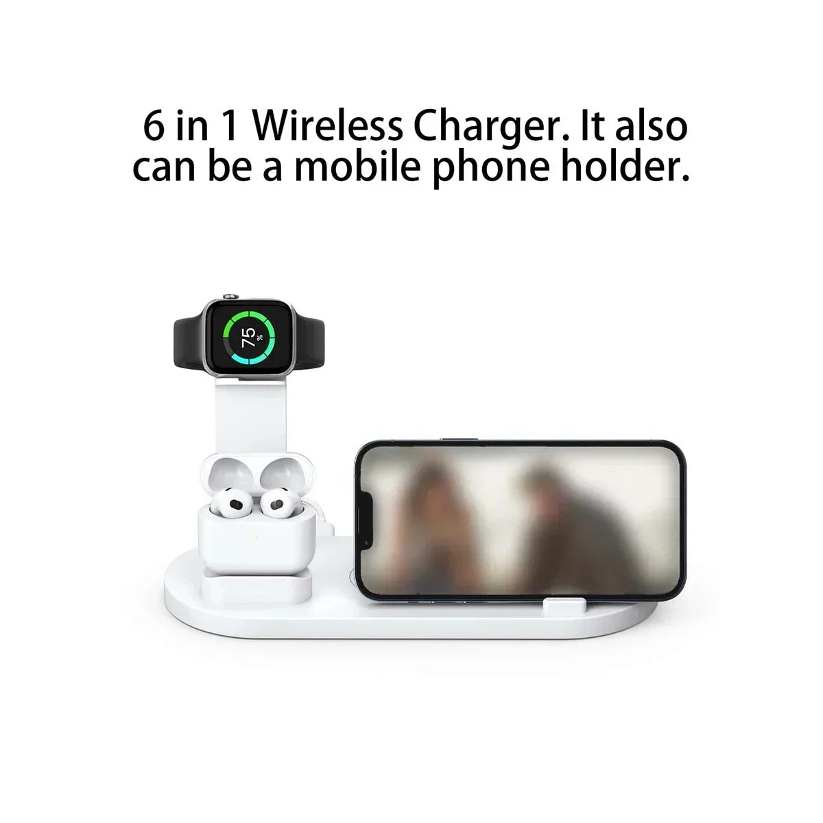 100W Wireless Charger Stand for iPhone & Apple Watch Fast Dock