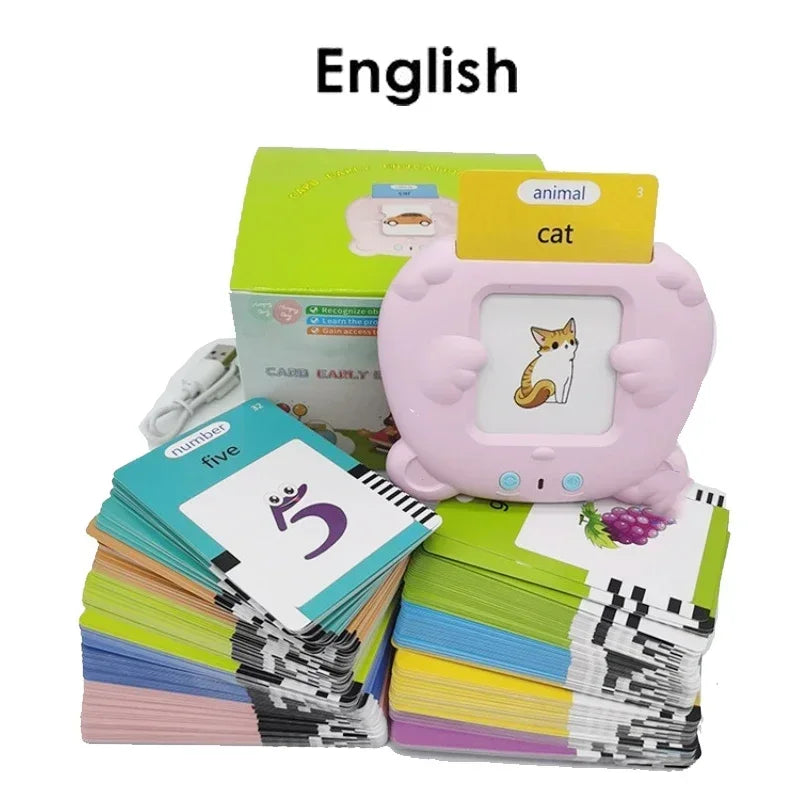 Kids Talking Flash Cards: Learn English, Spanish, French