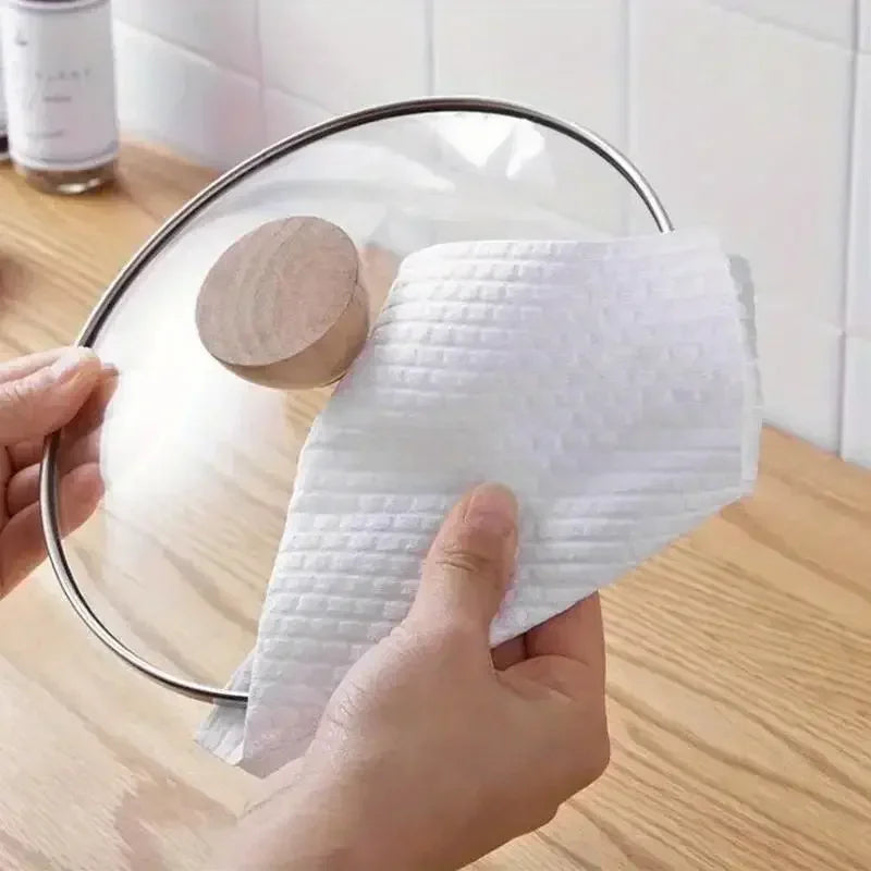 Reusable Kitchen Rags - 500/50pcs Non-Woven Cleaning Cloths