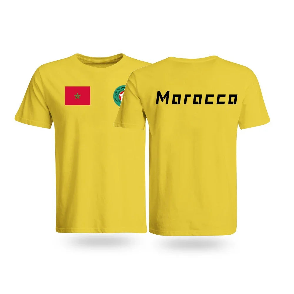Moroccan Pride Retro Tee - Unisex Cotton T-Shirt