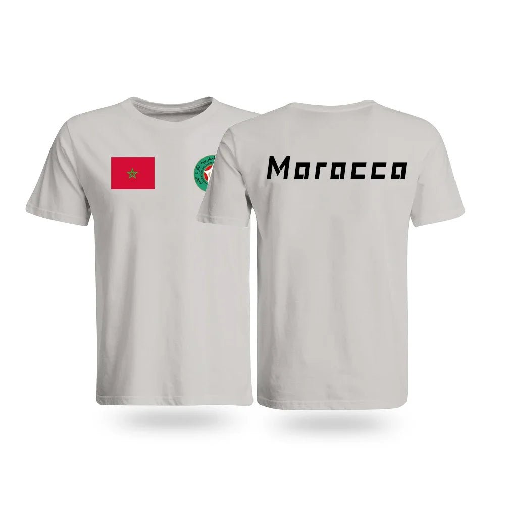 Moroccan Pride Retro Tee - Unisex Cotton T-Shirt