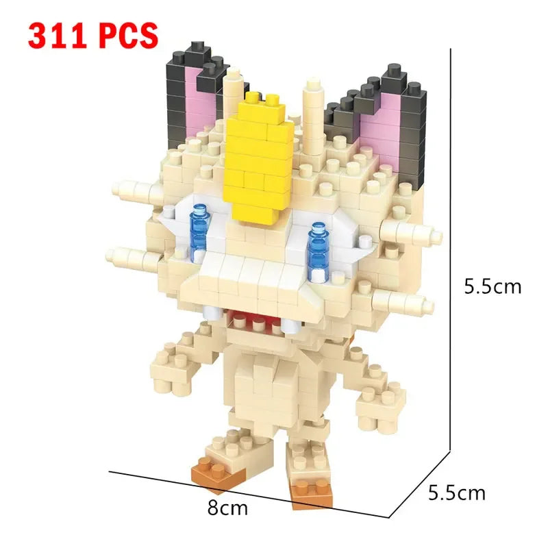 Pokemon Nanoblock Pikachu Set - 66pcs Educational Toy