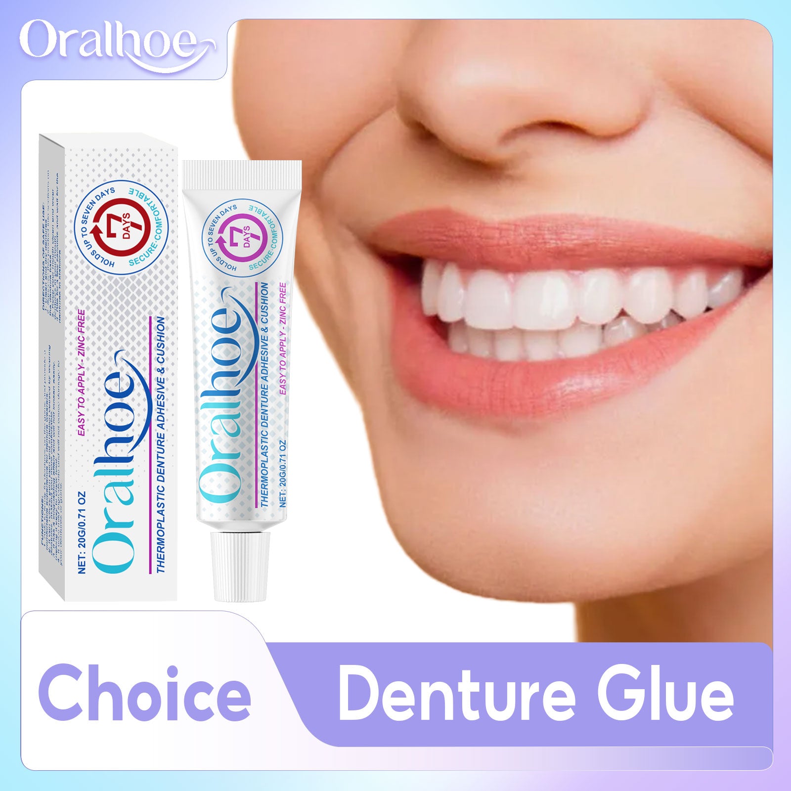 Denture Adhesive Cream - Strong Hold for Secure Dentures