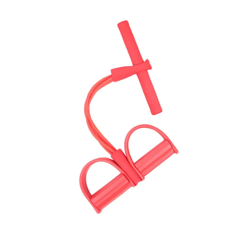 Resistance Bands 4 Tube Latex Pedal Exerciser for Fitness