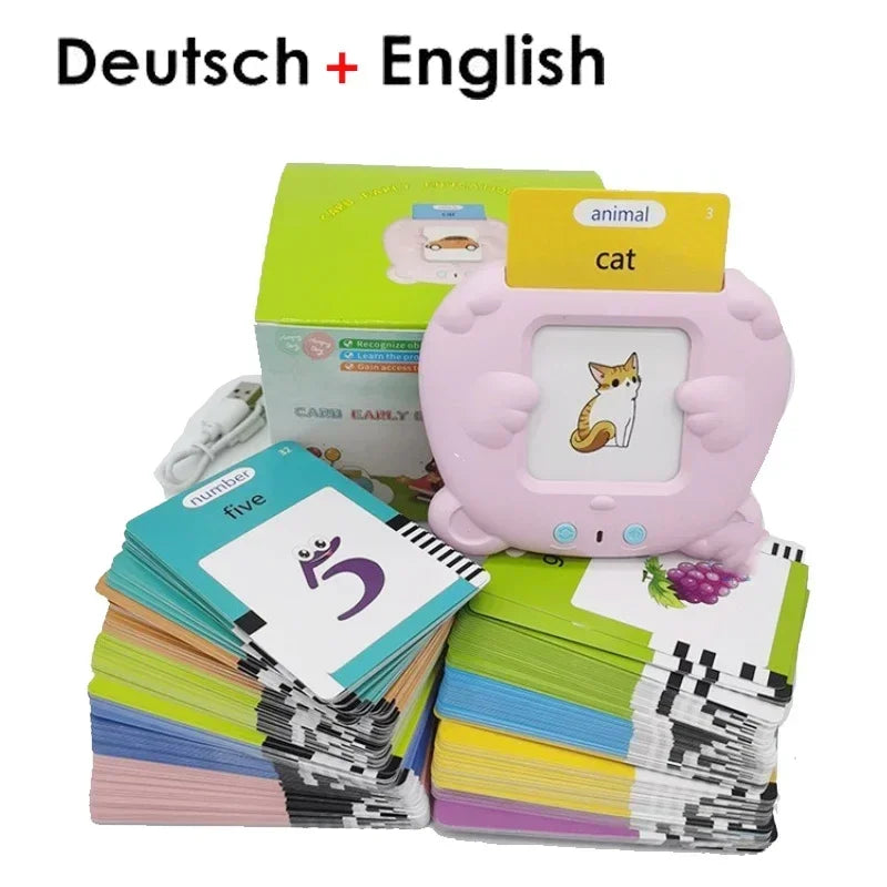 Kids Talking Flash Cards: Learn English, Spanish, French