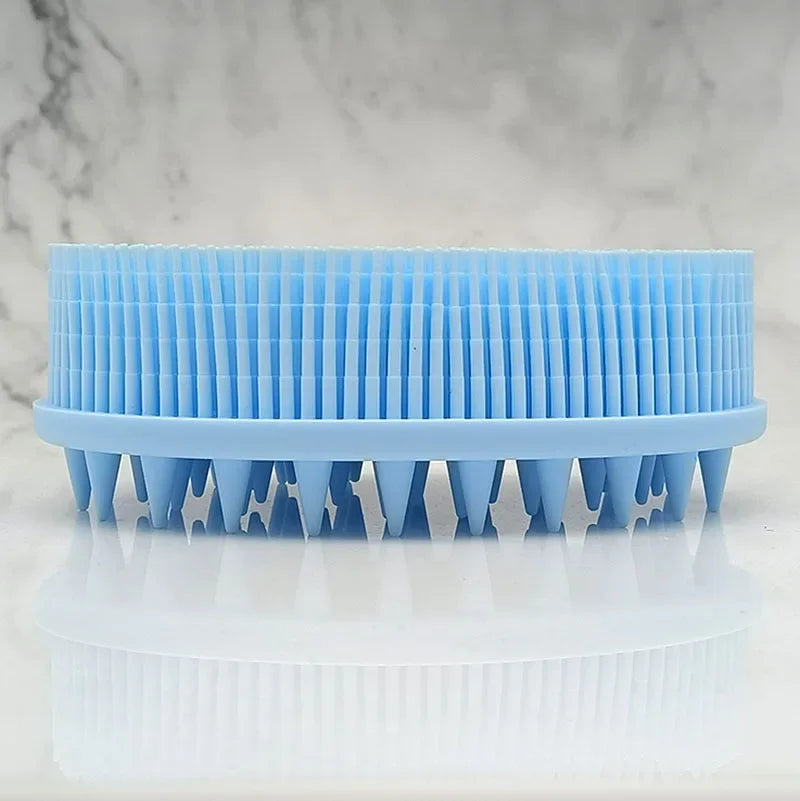 Exfoliating Silicone Body Brush - 2-in-1 Bath & Scalp Massager