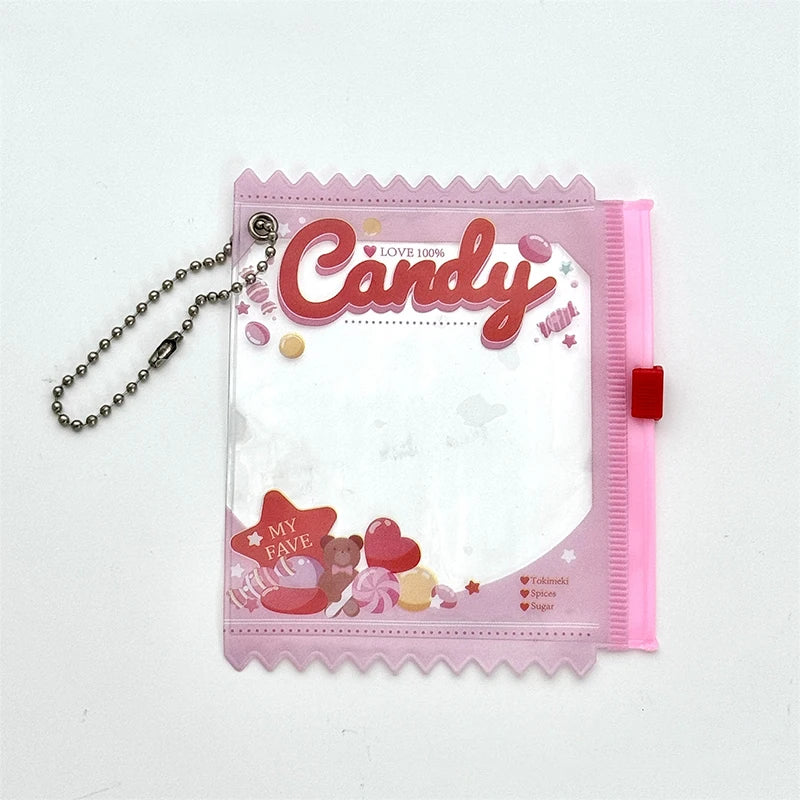 Anime Badge Storage Case - Candy Bar Bag Keychain