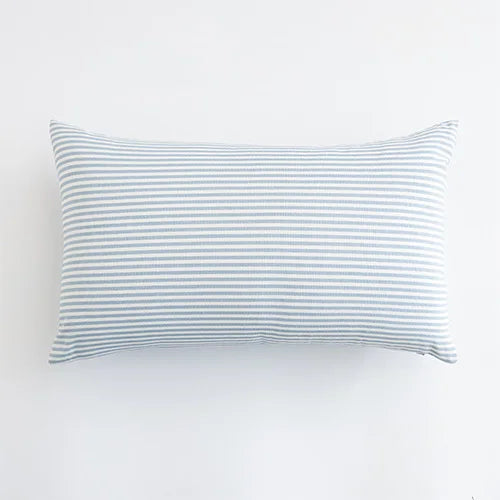 Light Blue Plaid Pillow Covers - Decorative Sofa Cushion 30x50cm