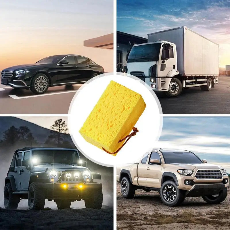 Big Car Wash Sponges - Thick, Absorbent & Soft Cleaning