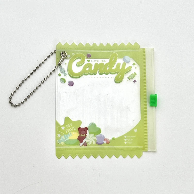 Anime Badge Storage Case - Candy Bar Bag Keychain